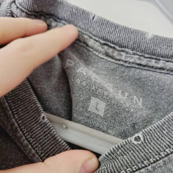 Pacsun L.A. Vintage Style 90s Grunge Distressed East Coast Biker Style Tee L - Picture 5 of 8